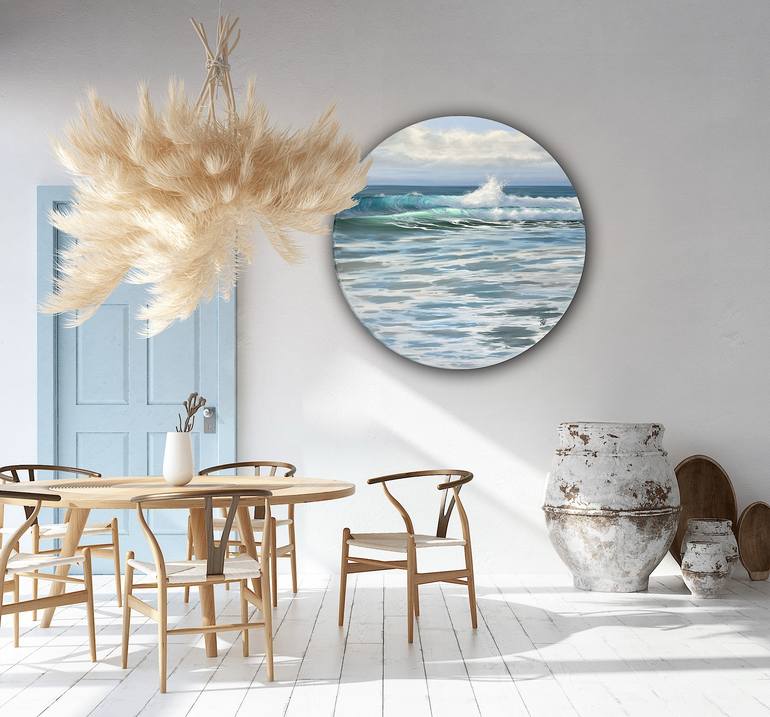 Original Realism Seascape Painting by Eva Volf