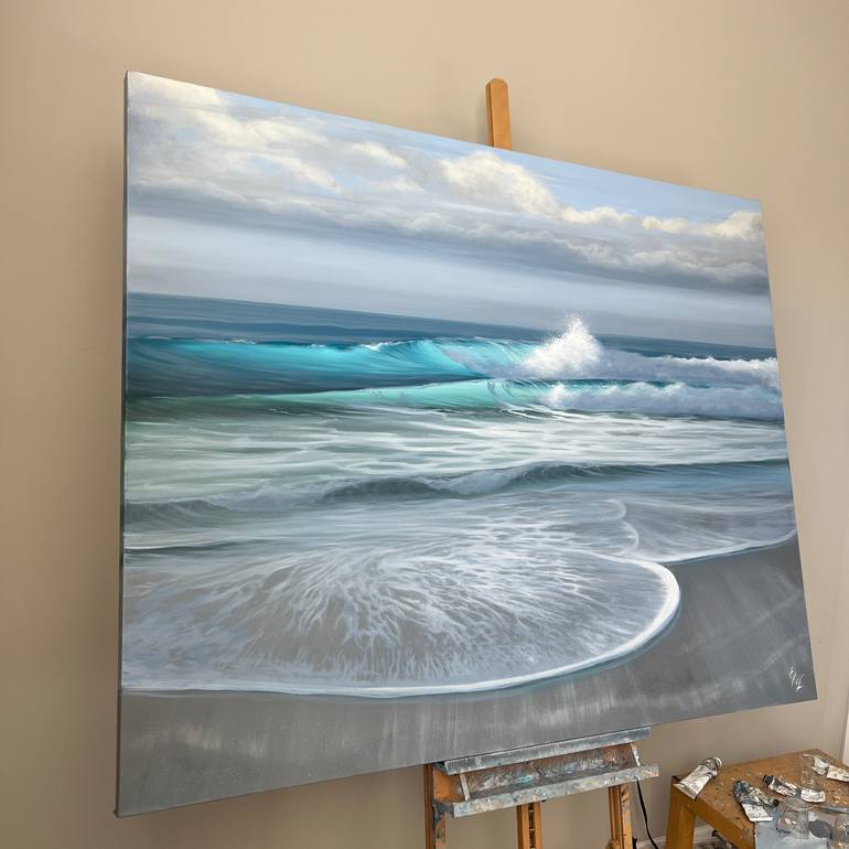 Original Realism Seascape Painting by Eva Volf