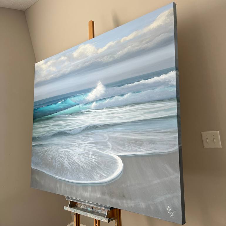 Original Realism Seascape Painting by Eva Volf