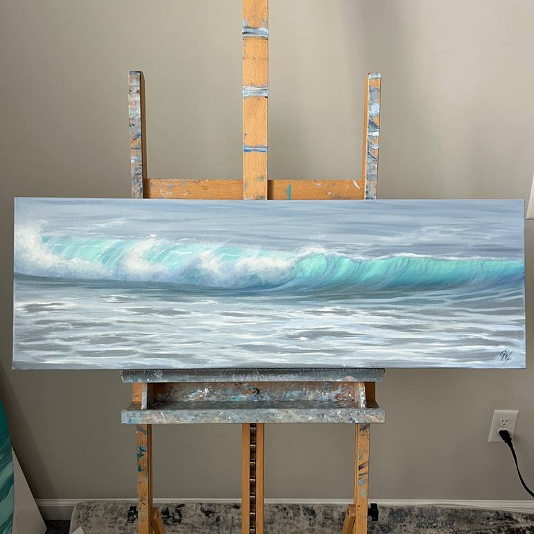 Caress of The Sea Painting by Eva Volf | Saatchi Art