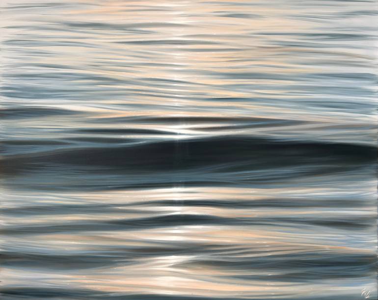 Print of Abstract Seascape Painting by Eva Volf