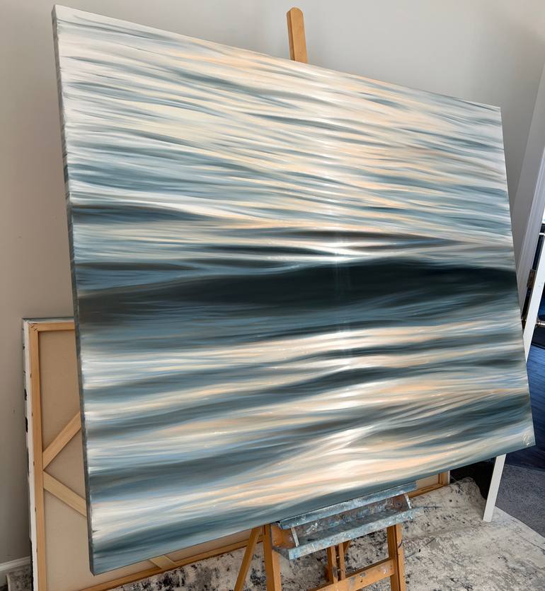 Original Abstract Seascape Painting by Eva Volf