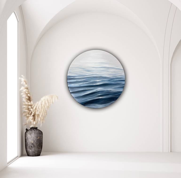 Original Abstract Seascape Painting by Eva Volf