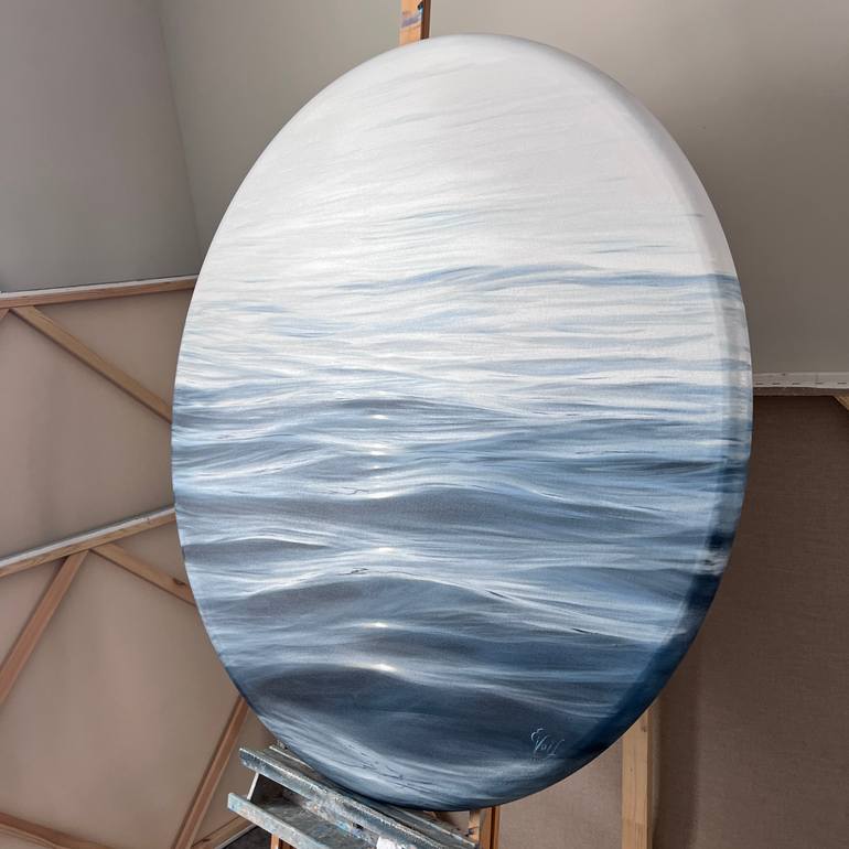Original Abstract Seascape Painting by Eva Volf