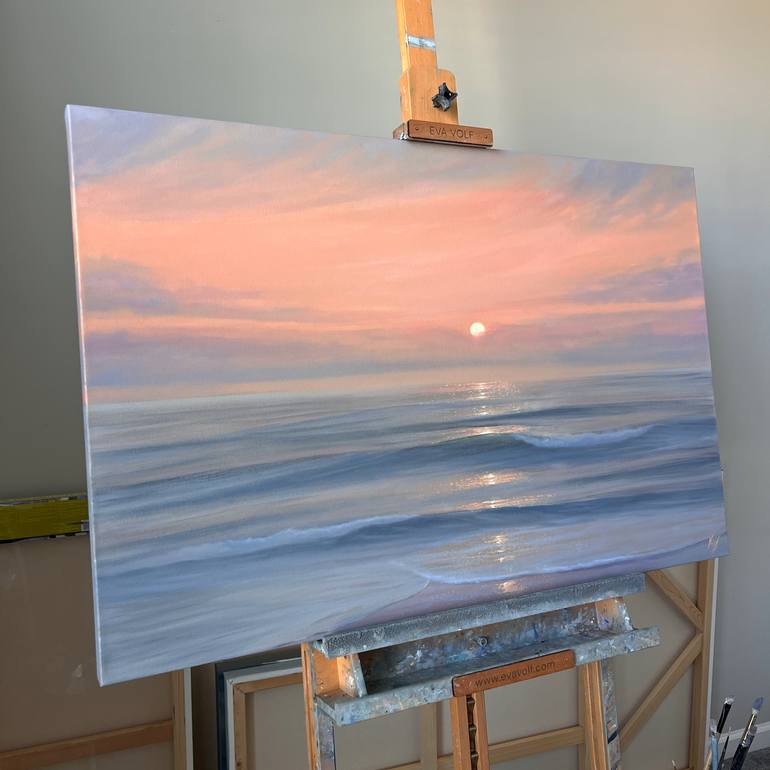 Original Realism Seascape Painting by Eva Volf