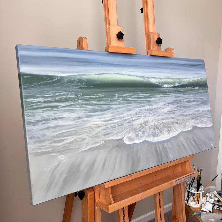 Original Realism Seascape Painting by Eva Volf