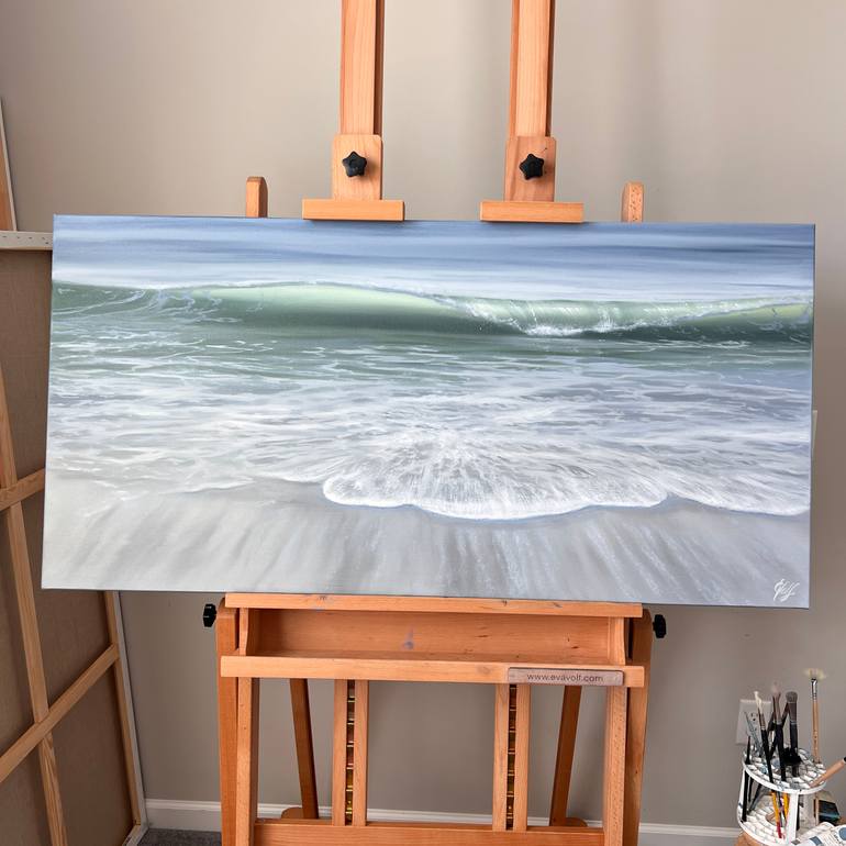 Original Realism Seascape Painting by Eva Volf