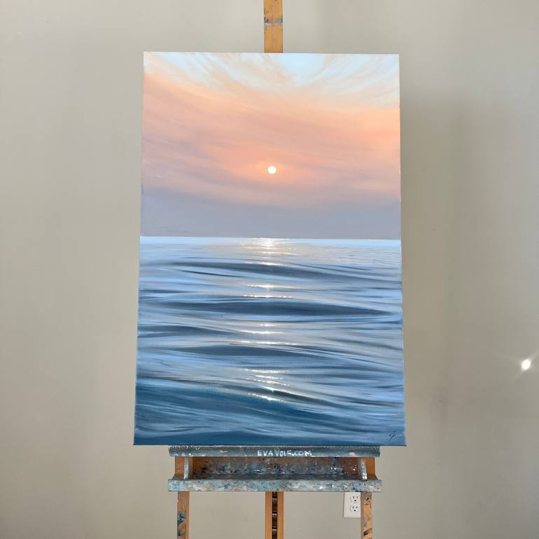 Original Realism Seascape Painting by Eva Volf