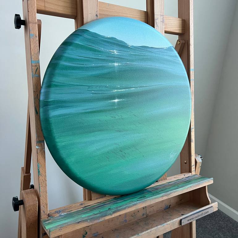 Original Realism Beach Painting by Eva Volf