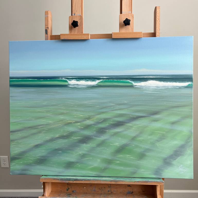 Original Realism Seascape Painting by Eva Volf