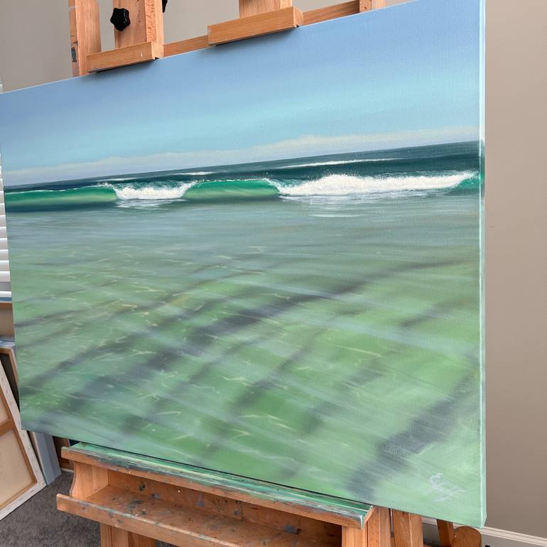 Original Realism Seascape Painting by Eva Volf
