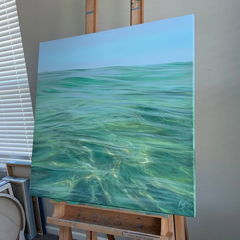 Original Realism Beach Painting by Eva Volf
