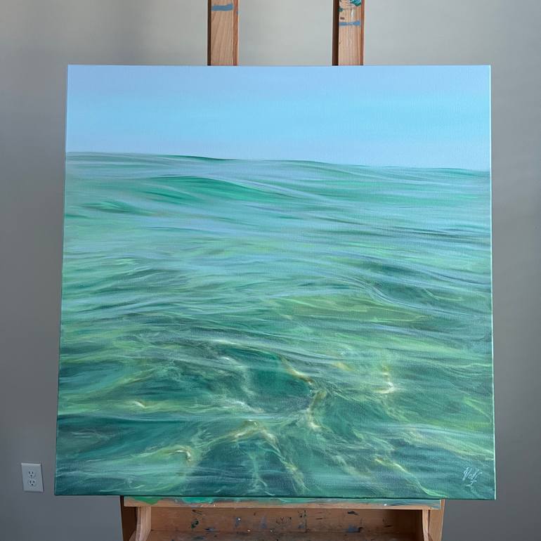 Original Realism Beach Painting by Eva Volf