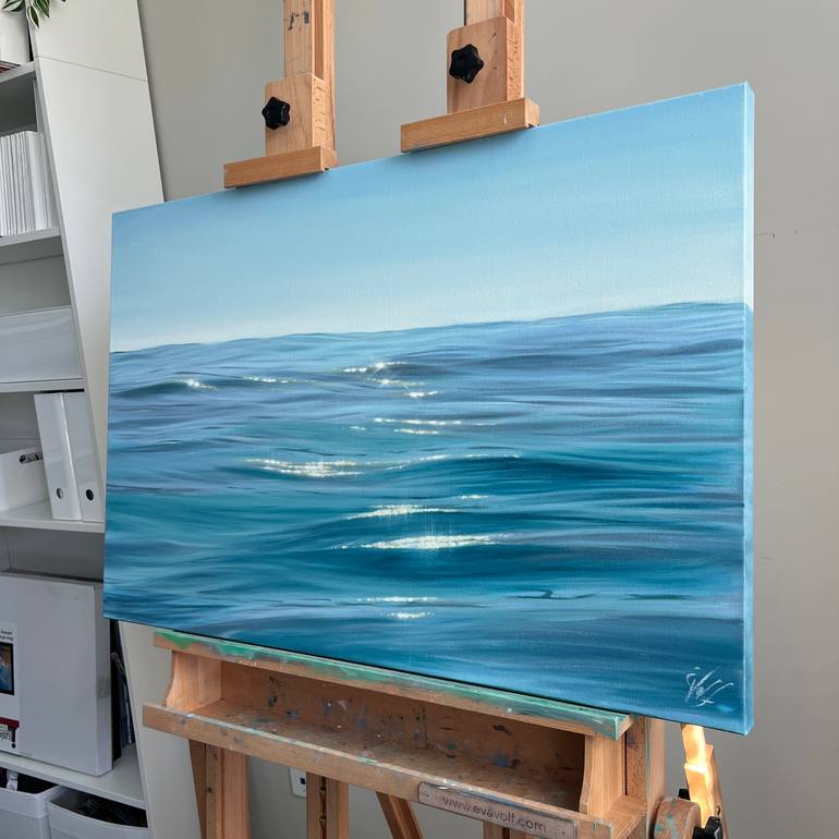 Original Realism Seascape Painting by Eva Volf