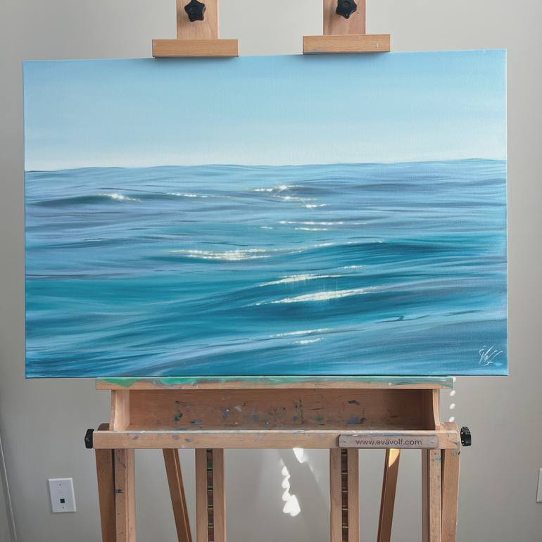 Original Realism Seascape Painting by Eva Volf