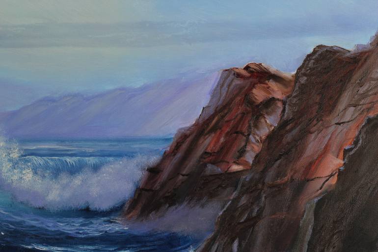 Original Realism Seascape Painting by Eva Volf