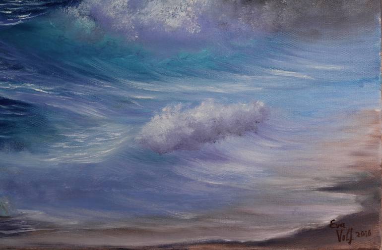 Original Realism Seascape Painting by Eva Volf