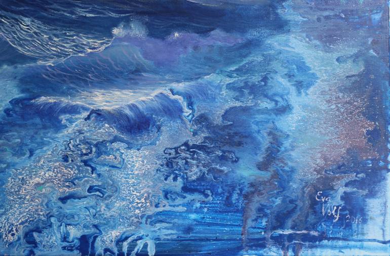 Original Conceptual Seascape Painting by Eva Volf