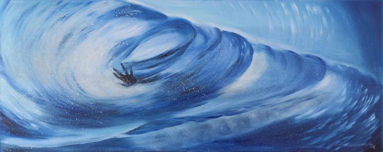 Original Conceptual Water Painting by Eva Volf