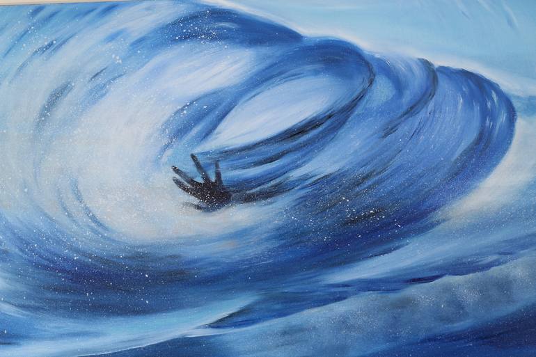 Original Conceptual Water Painting by Eva Volf