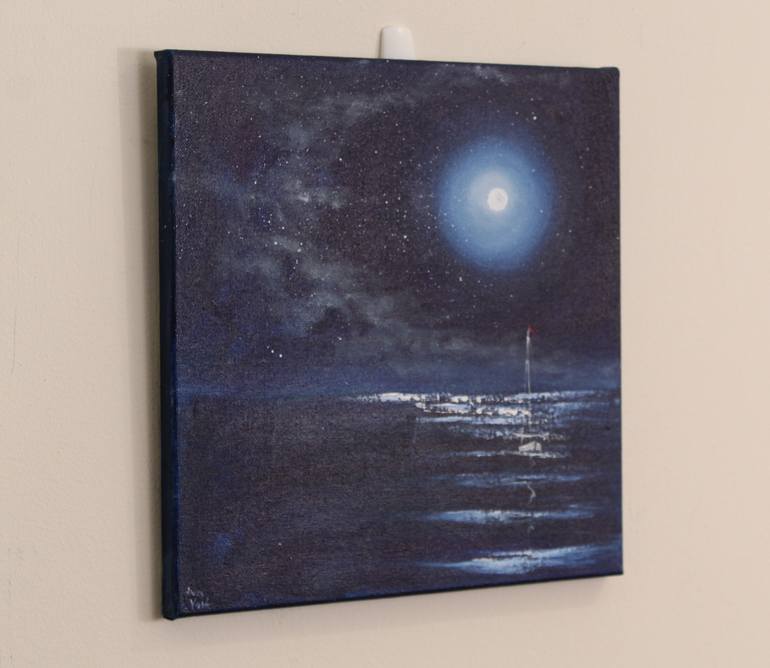 Original Realism Seascape Painting by Eva Volf