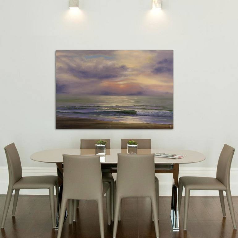 Original Realism Seascape Painting by Eva Volf