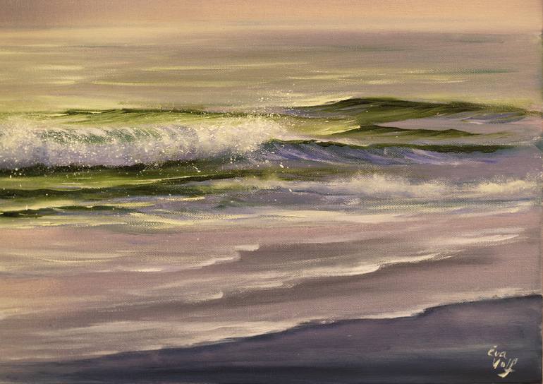 Original Realism Seascape Painting by Eva Volf