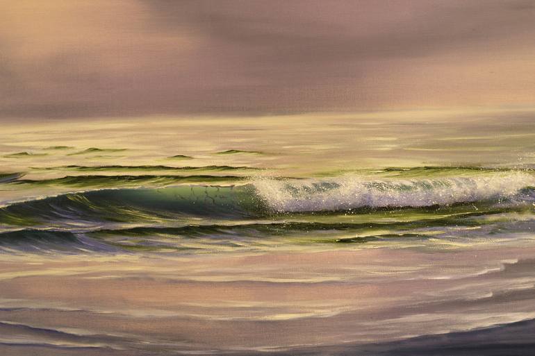 Original Realism Seascape Painting by Eva Volf