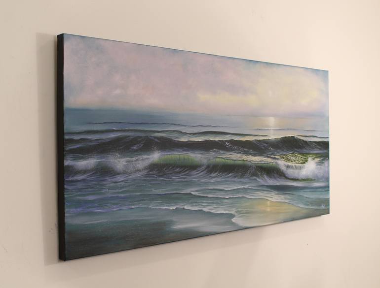 Original Realism Seascape Painting by Eva Volf