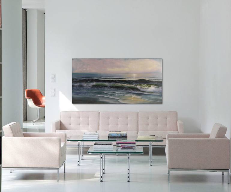 Original Realism Seascape Painting by Eva Volf