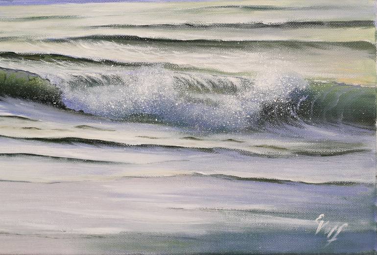 Original Realism Seascape Painting by Eva Volf