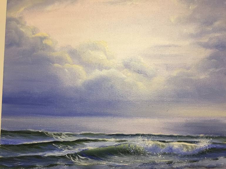 Original Realism Seascape Painting by Eva Volf