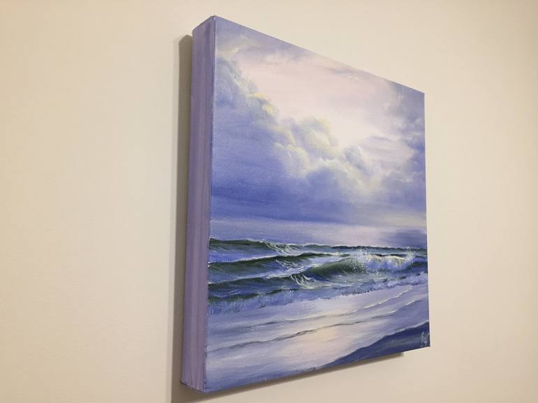 Original Realism Seascape Painting by Eva Volf