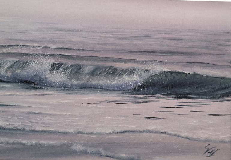 Original Realism Seascape Painting by Eva Volf