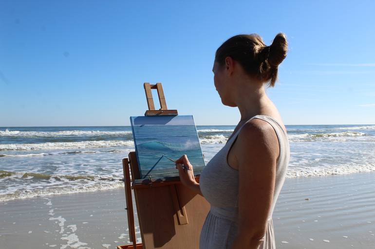 Original Realism Seascape Painting by Eva Volf