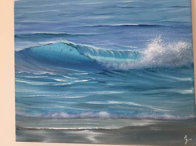 Original Realism Seascape Painting by Eva Volf