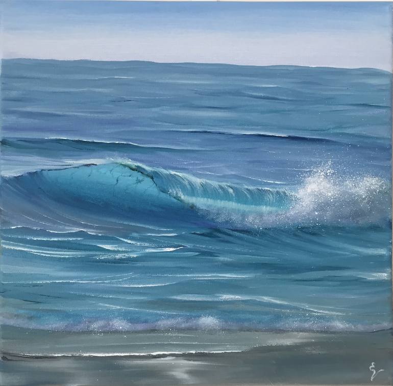 Original Realism Seascape Painting by Eva Volf