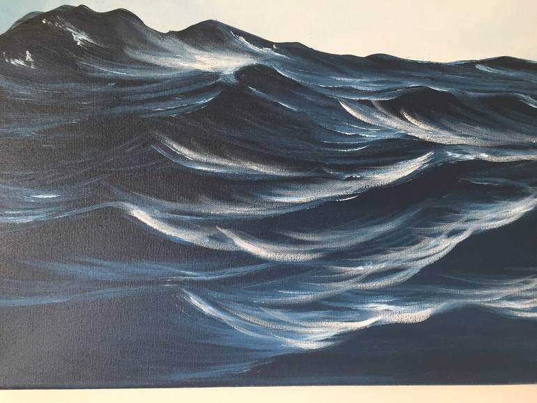 Original Fine Art Water Painting by Eva Volf