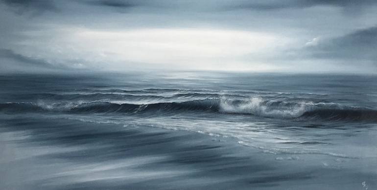 Original Realism Seascape Painting by Eva Volf