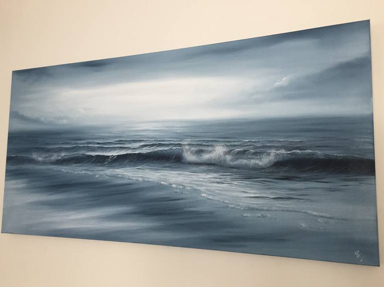 Original Realism Seascape Painting by Eva Volf