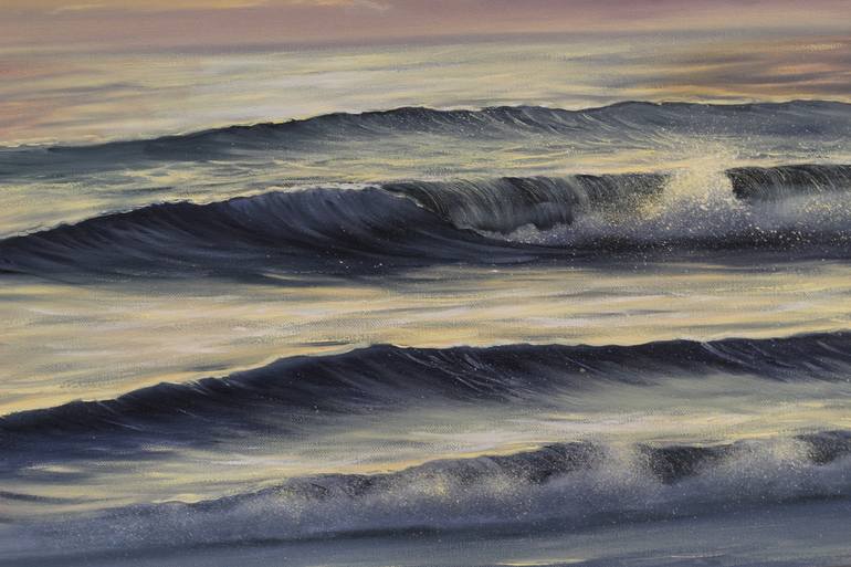 Original Fine Art Seascape Painting by Eva Volf
