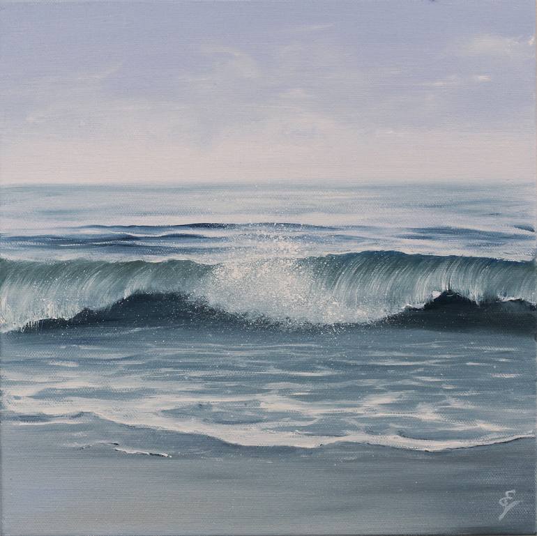 Original Realism Seascape Painting by Eva Volf