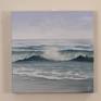 Medium size plein air ocean wave study "Waves Upon a Shore" painted on location: Hatteras Island, the Outer Banks, North Carolina, oil on deep gallery canvas 12x12 inches.

•	Ready to hang, framing is not required, edges painted, varnished, wired, signed and dated by me.

•	This original artwork is accompanied by a Certificate of Authenticity.

•	All seascapes are hand-painted by me, Eva Volf, using professional grade oil paints and 100% cotton archival quality canvases so you will have your original oil painting for a lifetime to enjoy.
