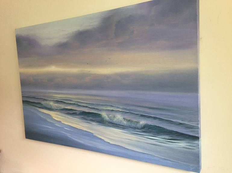 Original Realism Seascape Painting by Eva Volf