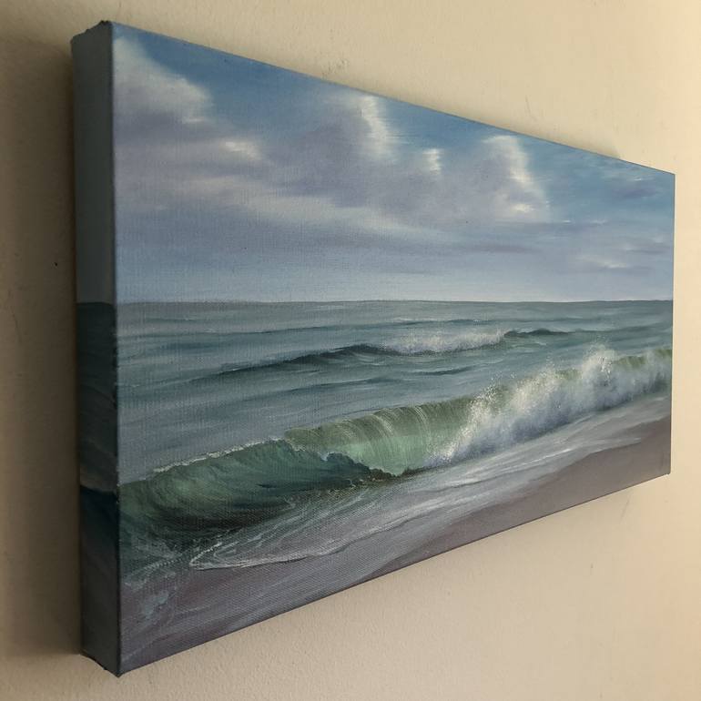 Original Fine Art Seascape Painting by Eva Volf