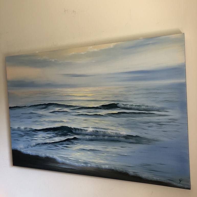 Original Fine Art Seascape Painting by Eva Volf