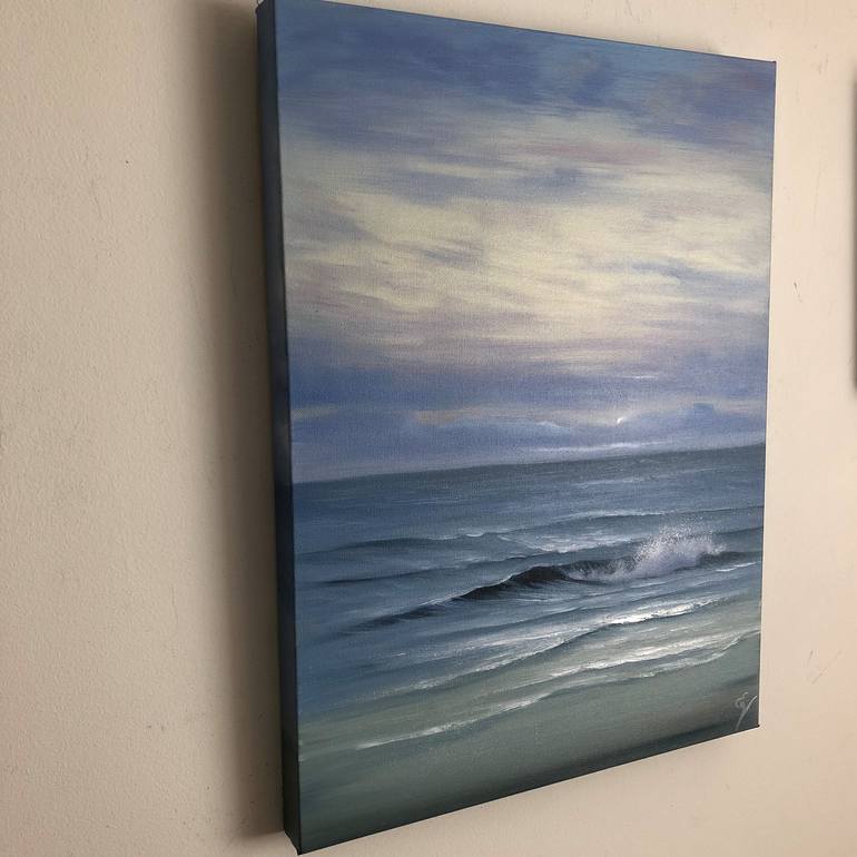 Original Fine Art Seascape Painting by Eva Volf