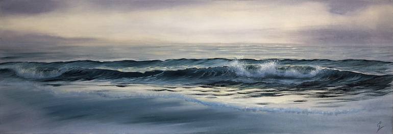 Original Realism Seascape Painting by Eva Volf