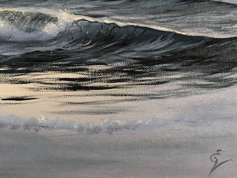 Original Realism Seascape Painting by Eva Volf