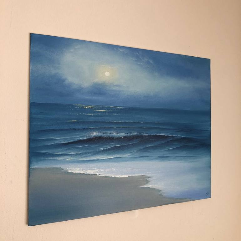 Original Realism Seascape Painting by Eva Volf